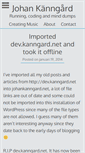 Mobile Screenshot of johankanngard.net